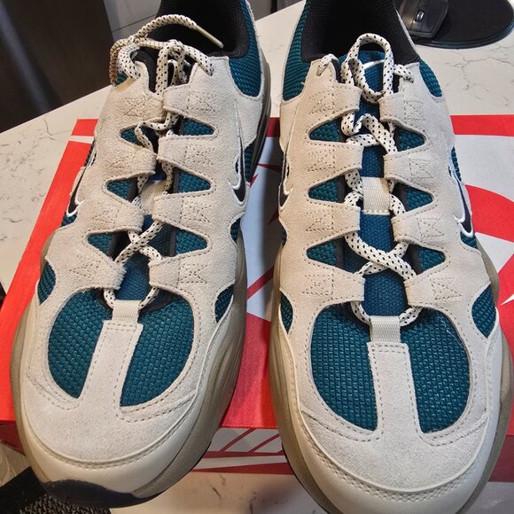 Nike Tech Hera Men's Shoes Size 10.5 FJ9532 110 LT Orewood Brown/Teal/Khaki NEW - Picture 4 of 14